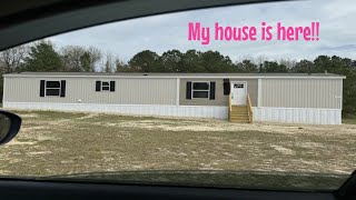 My house has been delivered! | Single Wide Empty House Tour.