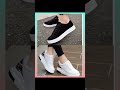 Black VS White Shoes For Girls Simple Stylish Shorts 