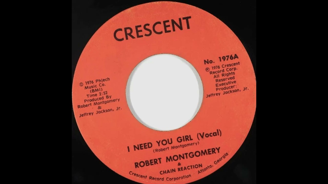洋楽 7\" Robert Montgomery & Chain Reaction 7