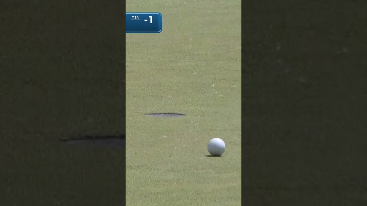 A 30-footer that was hit like a tap-in 😳 Gravity did most of the work here for Xander Schauffele!