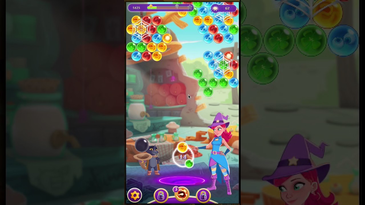 Bubble Witch Saga 3 - Level 27 - No Boosters (by match3news.com)