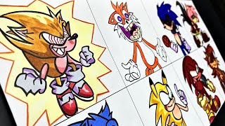 Drawing FNF - Sonic.EXE 3.0 Restored (4.0 FANMADE)