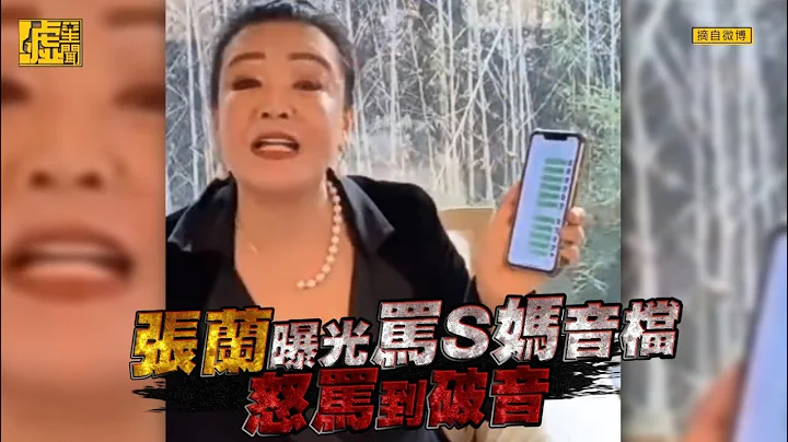 張蘭曝光罵S媽音檔 怒罵到破音 - 天天要聞