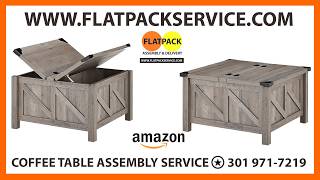 🟧🟨$99 COFFEE TABLE ASSEMBLY SERVICE @FLATPACKSERVICE.COM ✪ #INSTAGRAM ✪ WASHINGTON DC ✪ #amazon