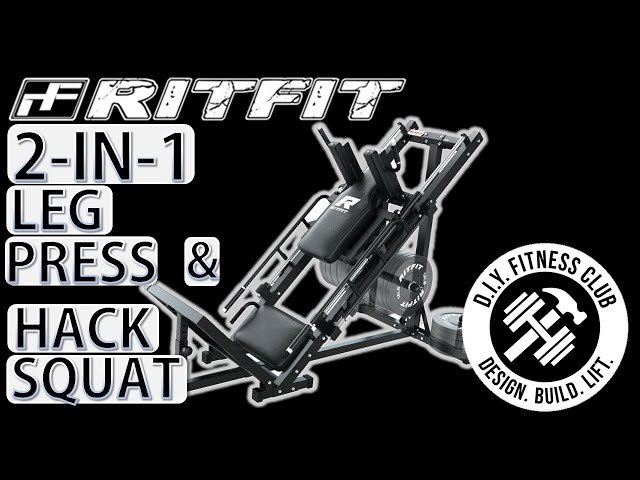 RitFit BLP01 2-In-1 Leg Press And Hack Squat Machine 