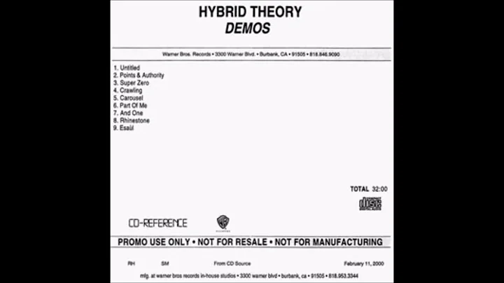 06 Part of Me - Demos - Hybrid Theory