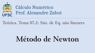 Teórica 07.2: Newton para Sistemas não-lineares