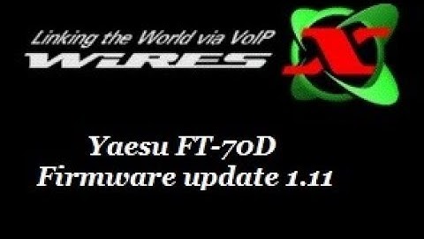 FT-70DR Firmware update