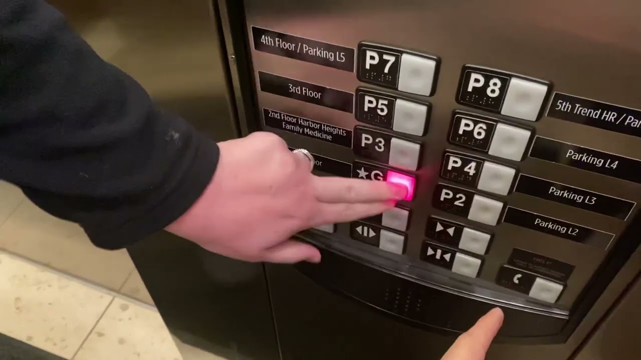 Schindler 400A Traction Elevator at Trend Tower Parking in Rockwall Texas