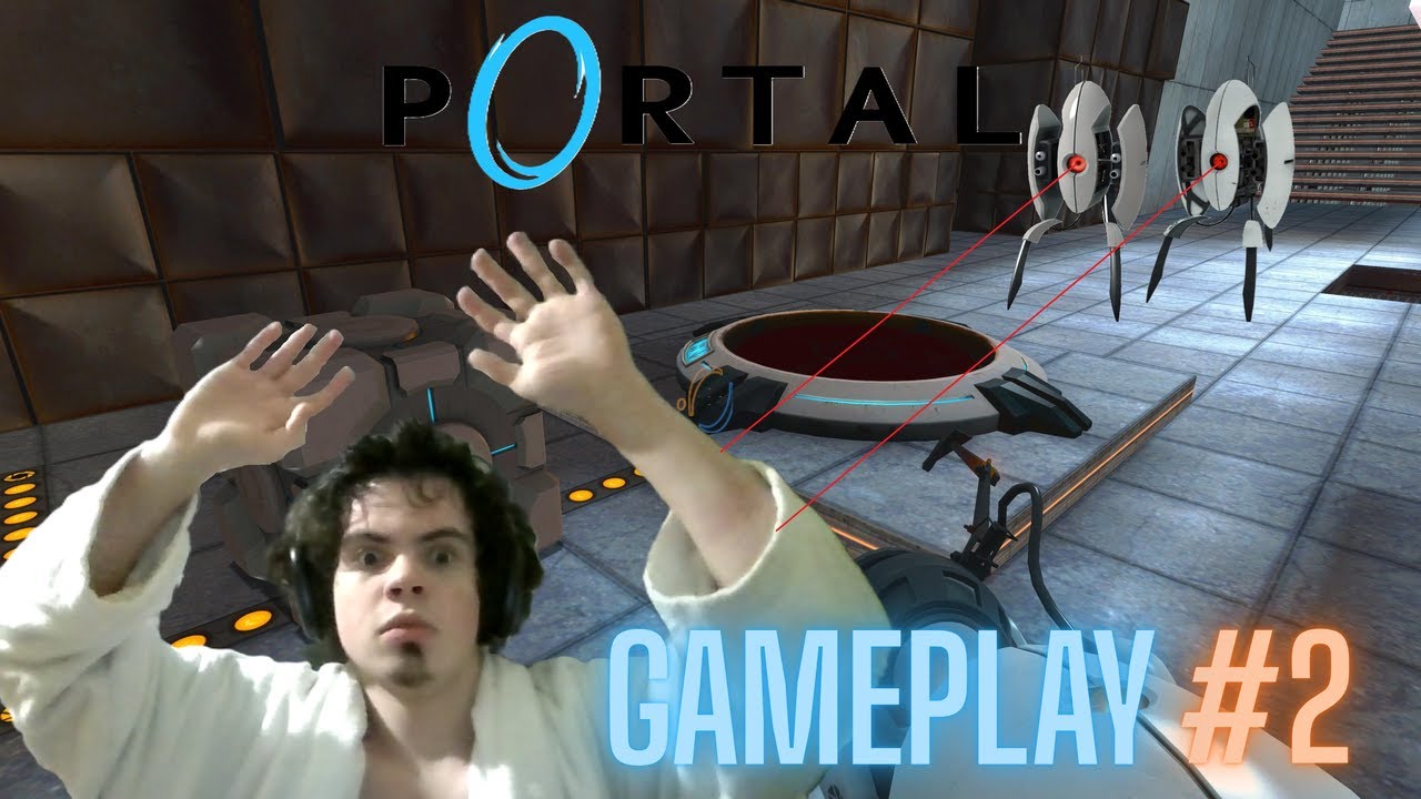 Это точно обычные прыжки в порталы? Тут стрелять не будут?... Portal #2