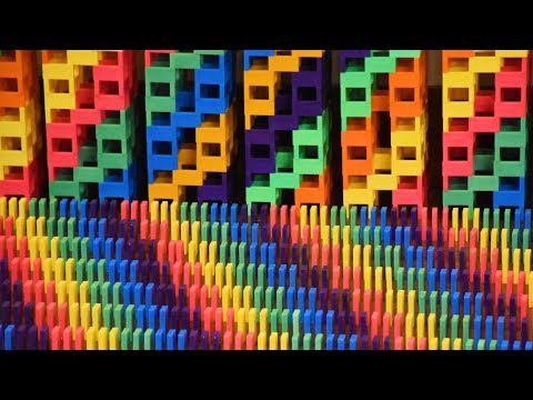 32,000 Dominoes - The Most SATISFYING Domino Fall Ever!