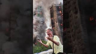 Massive #fire engulfs residential building in #HongKong screenshot 4