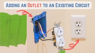 Adding an Outlet to an Existing Circuit | Old Construction Outlet Installation