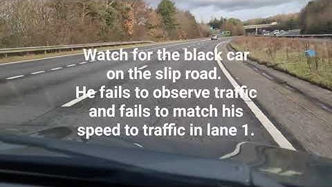 Too fast and failed observations on a slip road. This was dangerous! 😬