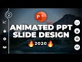 Animated powerpoint slide design tutorial step by step