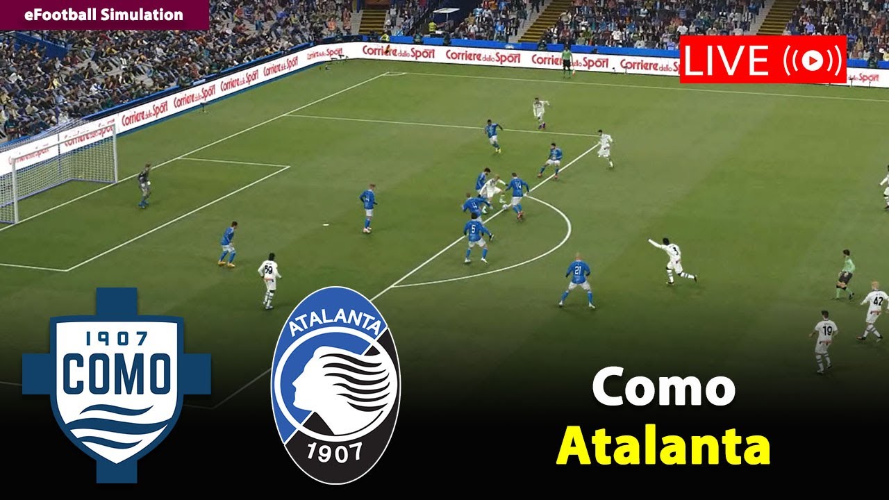 🔴In Diretta- Como vs Atalanta | Serie A 2025/26 | eFootball PES21 Simulation