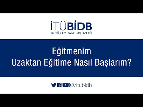 Ninova | Uzaktan Eğitim Oturumu Oluşturma