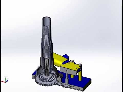 ANIMASI SOLIDWORKS DONGKRAK ELEKTRIK YouTube