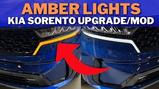 Kia Sorento Amber Light Modification Upgrade - How to Install Lamin-X Turn Signal Covers