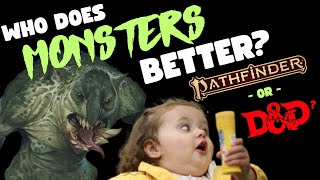 Who does Monsters Better? D&D or PF2E? (Pathfinder 2e Bestiary Flip-through Review)