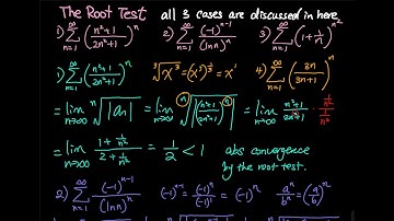 11.6 Part 6/9: Examples Using the Root Test to Determine Convergence or Divergence | Integral Calc