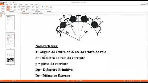 Como calcular o diâmetro externo de uma engrenagem?