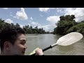 Kayaking on Nam-Song River in Vang Vieng, Laos