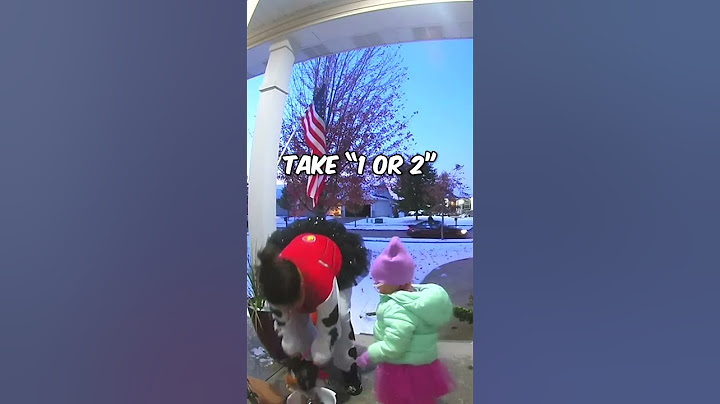 She stole candy on Halloween and they got upset 😱
