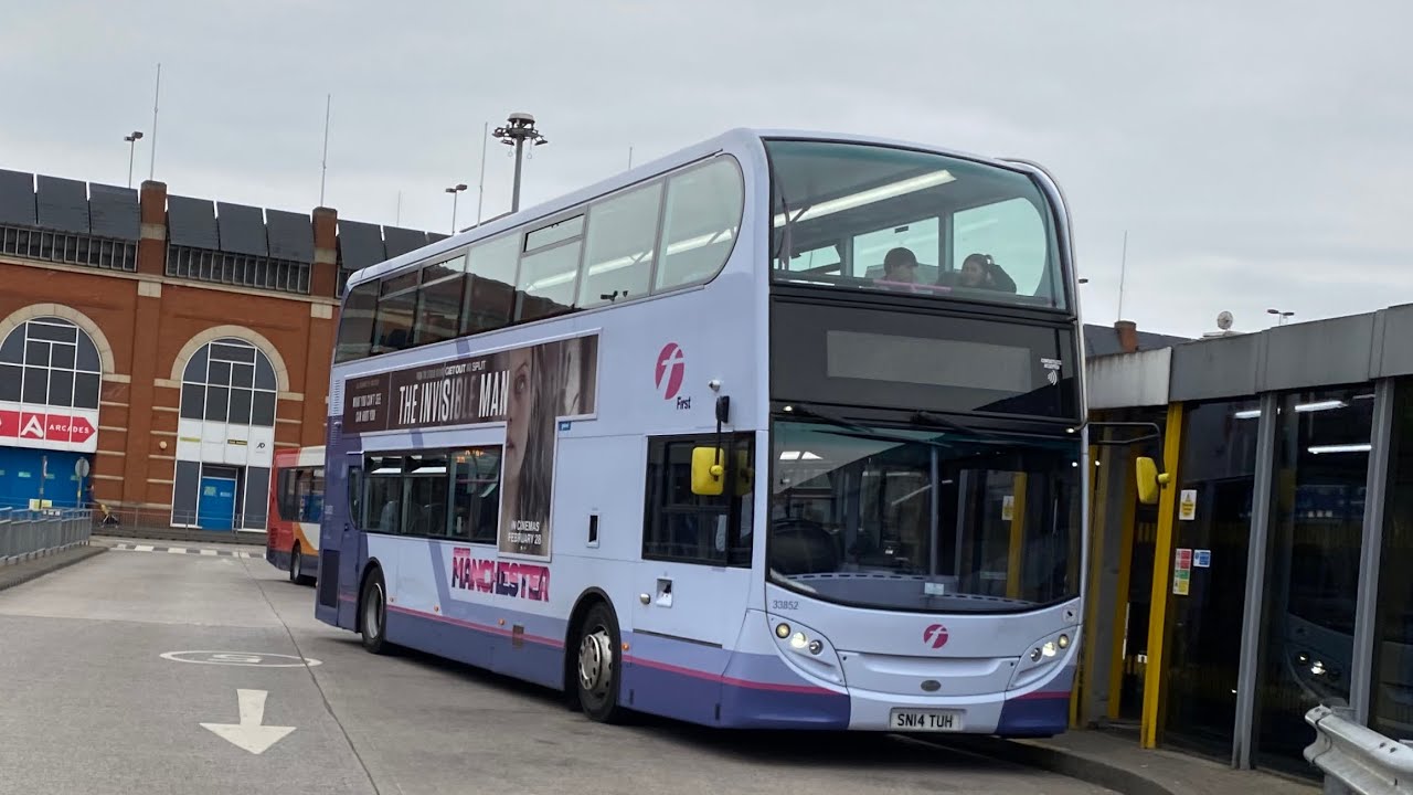 Full route 350 Oldham-Ashton via saddleworth moor first Manchester