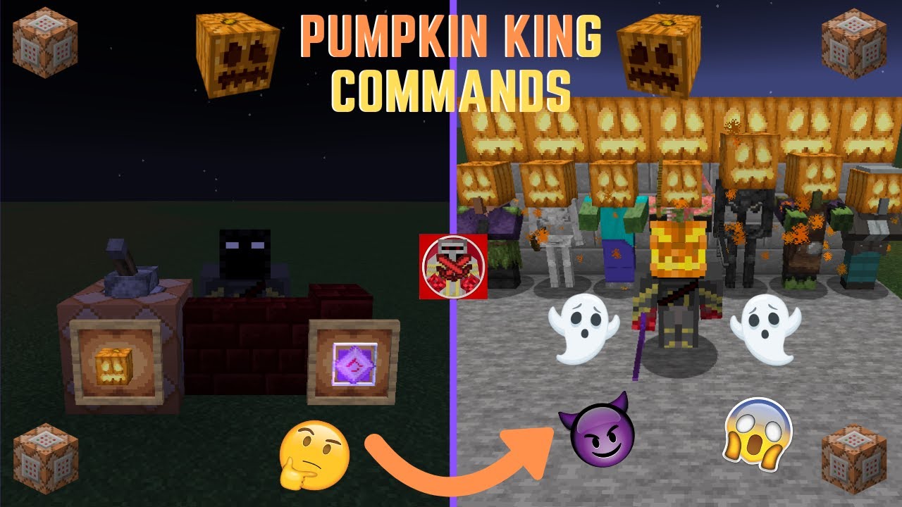 Command Block Tutorial 166 Pumpkin King Commands in Minecraft (1.19