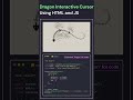 Dragon Animation Interactive Cursor using HTML JS📈☠️Next Level Cursor follow dragon💻🐊#coding