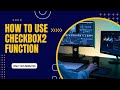 How to use CHECKBOX2 Function in On Submit Process