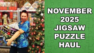November 2025 Jigsaw Puzzle Haul, Winter and Christmas puzzles