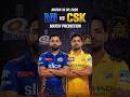 MI vs CSK Match Prediction 🔥 IPL 2026 Match 33 | MI Will Win? 🤯 #mivscsk #ipl2026