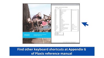 Plaxis Output - Keyboard Shortcuts