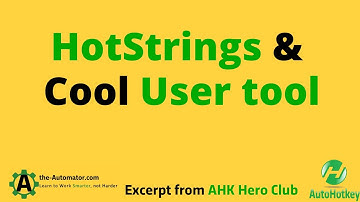 Hotstrings and Cool user tools