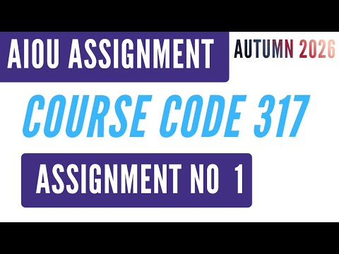 AIOU Code 317 مطالعہ پاکستان (Pakistan Studies) Solved Assignment No. 1 | Autumn 2026 HSSC FA Level