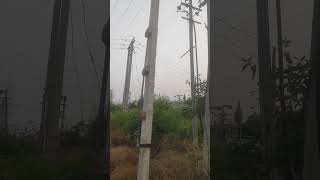 Lineman use Batter grip for work on H pole , RCC pole