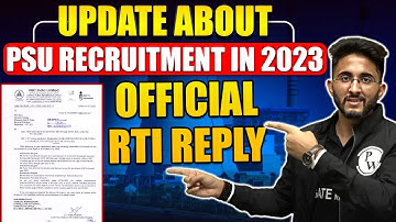 RTI Reply About PSU