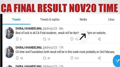 CA Final Result Time | 1 February 2021