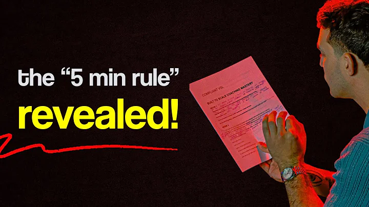 How to Scale Your Coaching Business Without Spending Extra: The 5-Minute Rule Revealed!