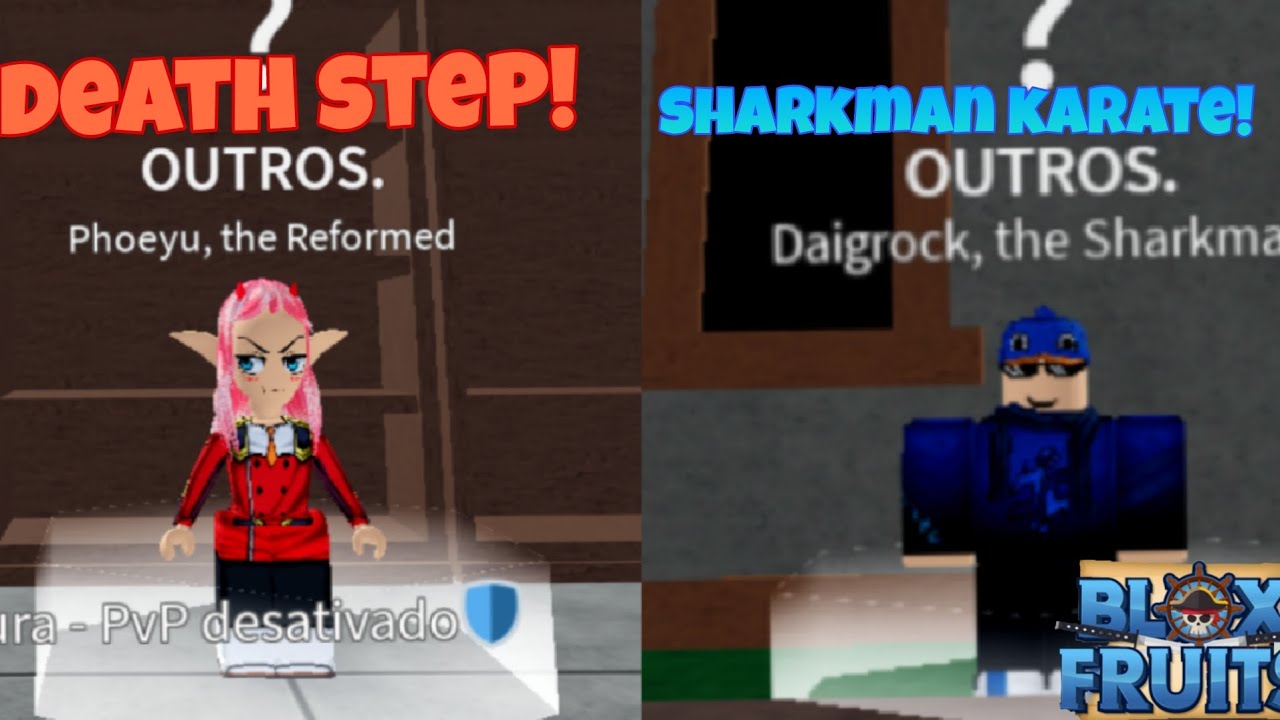 como pegar o death step e o sharkman karate no blox fruits! YouTube