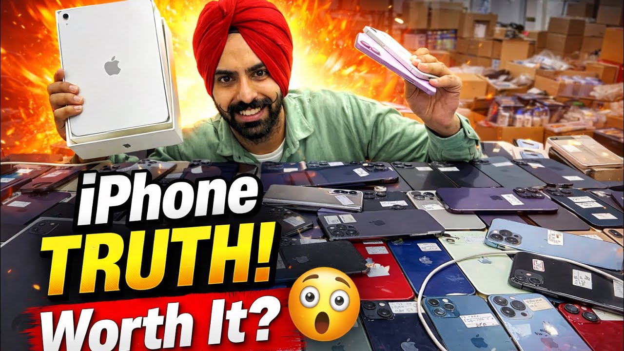 BIGGEST SALE EVER  🎉 Cheapest iPhoneMarket in Delhi 😱Second Hand Mobile 🔥 