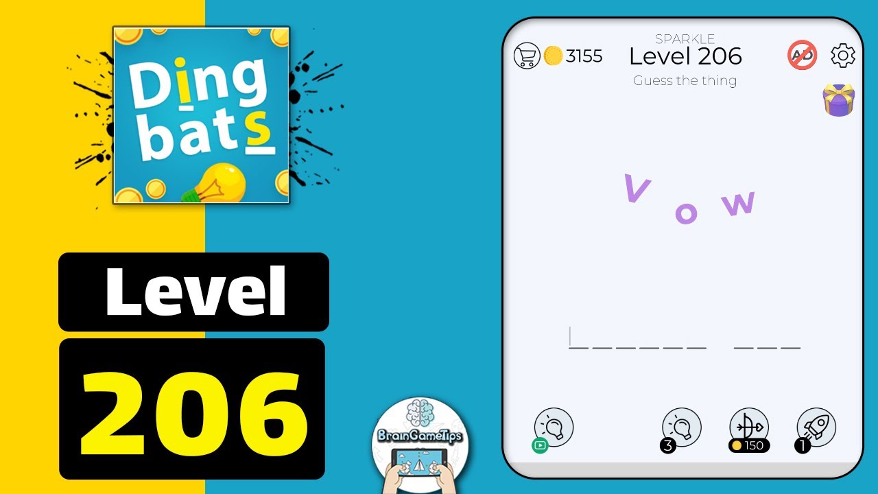 Dingbats Level 206 Vow Answer Daze Puzzle