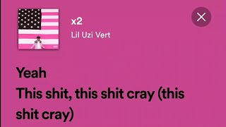 Lil Uzi Vert - x2 (lyrics)