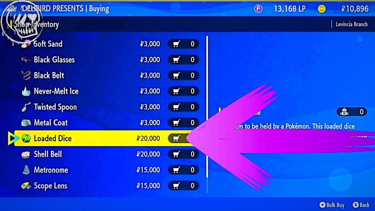 Where Is LOADED DICE Located In Pokemon Scarlet & Violet? 💀💫 YouTube