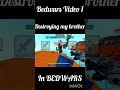 Destroying my brother in bedwars | Bedwars | Minecraft | The hive | #bedwars #thehive #minecraftpe |