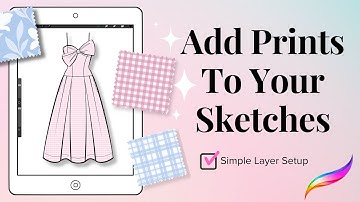 How to Add Fabric & Prints to Your Fashion Sketches in Procreate