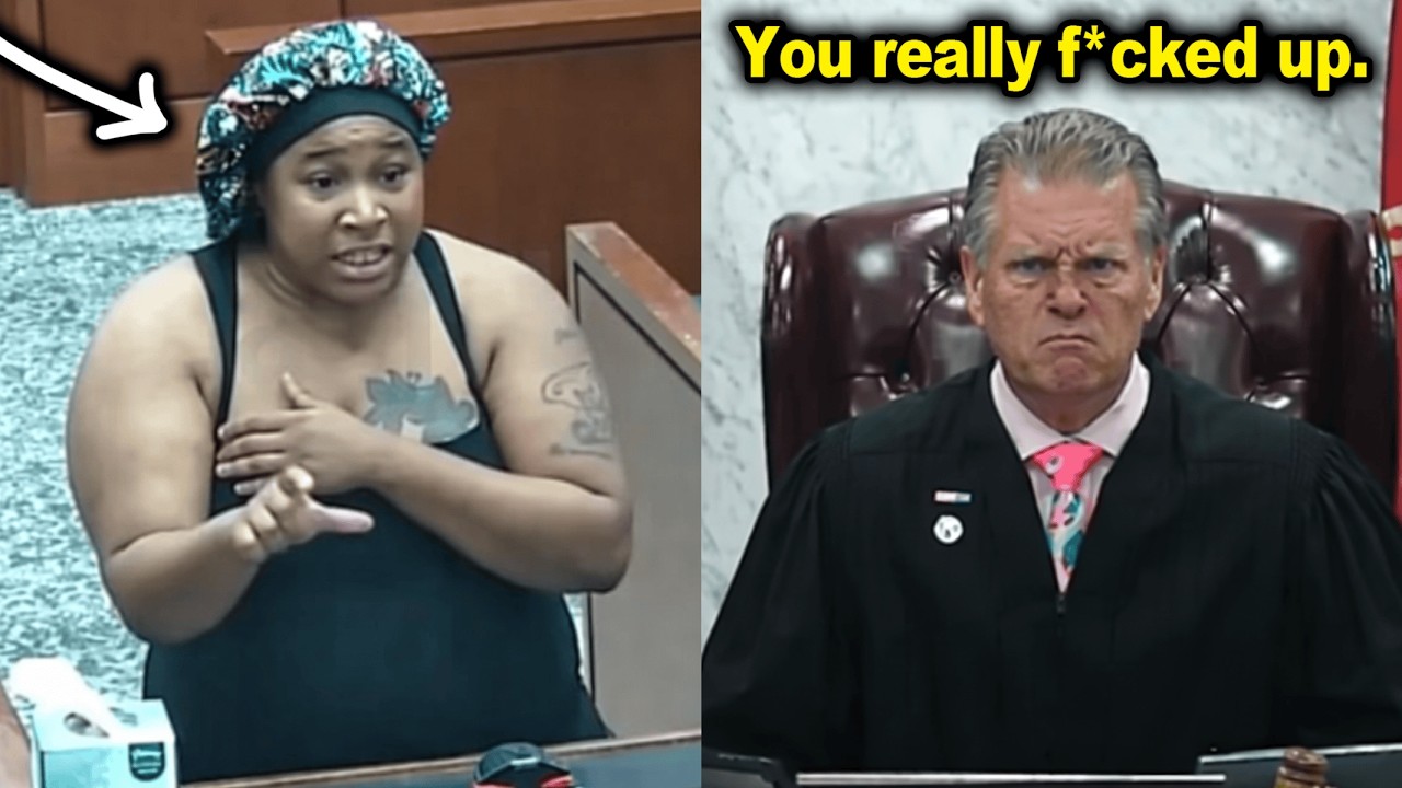 Она пришла в суд в купальнике... Реальность бьет очень сильно.