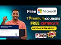 Top 7 FREE Microsoft Certification Courses | Learn In-demad Skills | Free Courses with Certification
